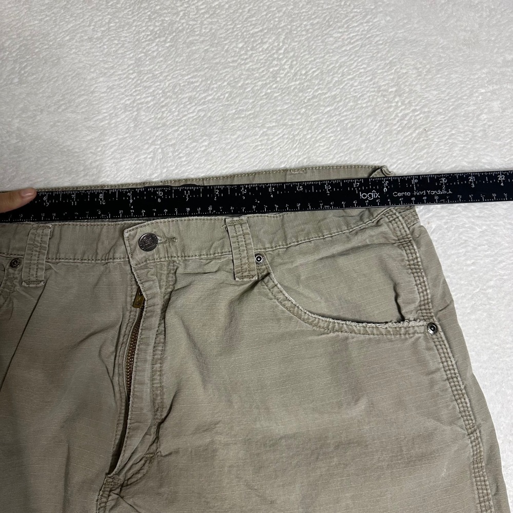 Wrangler Riggs Workwear Mens 38x30 Beige Ripstop Carpenter Pants Relaxed Utility - Picture 8 of 11